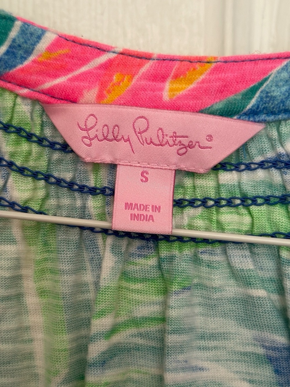 Lilly Pulitzer Multicolor Watercolor-Print Top in Pink, Green & Blue